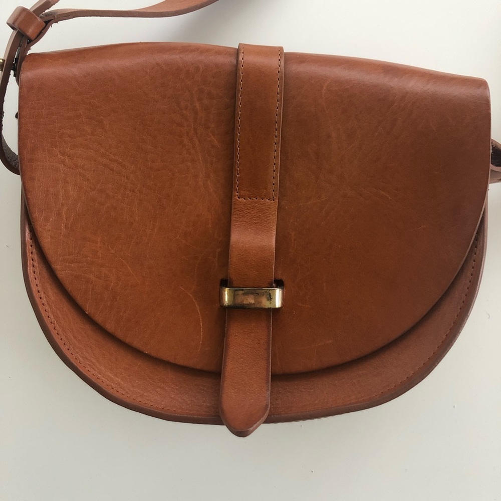 Sezane leather crossbody bag